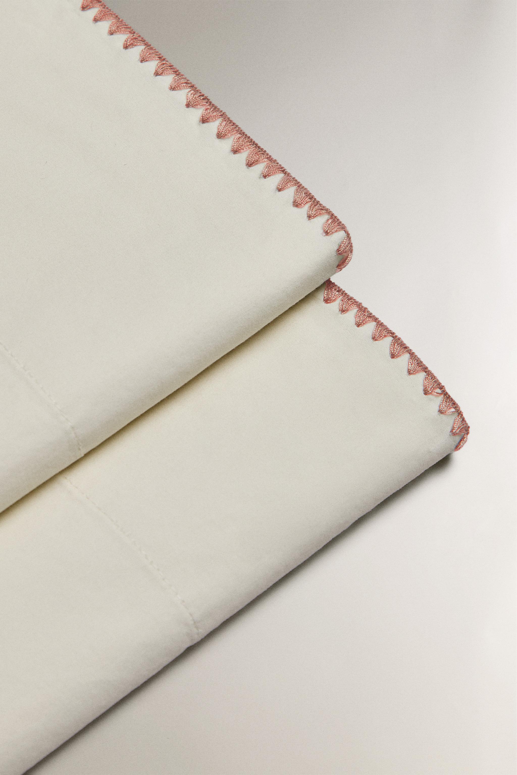 DRAP DE DESSUS ENFANT COTON POINT COQUILLE